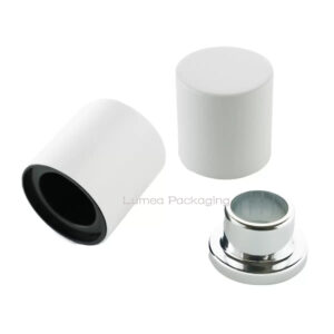 High End White Magnetic Perfume Cap Match to 15mm Pump