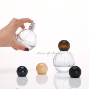 30ml/50ml/100ml Ball Shape Perfume Glass Bottle With Custom Cap