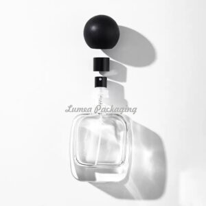 30ml/50ml/100ml Flat Square Perfume Glass Bottle With Custom Logo