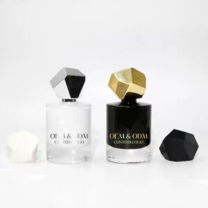 100ml Cylinder Perfume Glass Bottle With Inside Color Printing