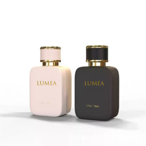 50ml Custom Color Perfume Glass Bottle With Custom Gold Logo