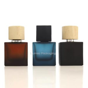 50ml/100ml Square Perfume Glass Bottle With Custom Cap