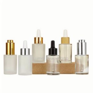 30ml Frosted Cylinder Glass Bottle With Dropper