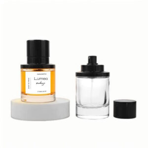 50ml/100ml Heavy-base Cylinder Perfume Glass Bottle With Custom Logo