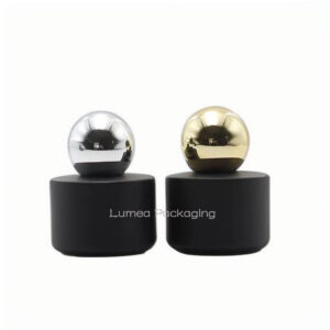 50ml/100ml Black Short Cylinder Perfume Glass Bottle