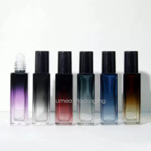 3ml/5ml/8ml/10ml/15ml Rectangle Perfume Vial With Rolling Ball/Cap
