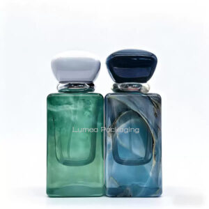 50ml Luxury Marble Effect Perfume Glass Bottle With Custom Cap