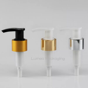 24/410 Matte/Glossy Gold Lotion Pump