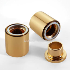 High Quality Aluminium Magnetic Perfume Cap With Gold/Matte Colors