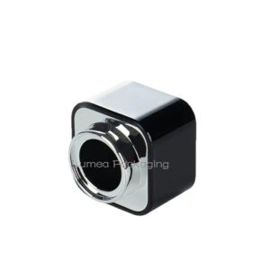 Black/Gold Square Perfume ABS Cap