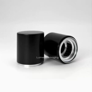 Glossy Black Alumininum+ PP Aggravated Magnetic Perfume Cap