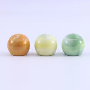 ABS Round Ball Perfume Cap With Marble Effect/Custom Colors