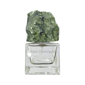 Irregular Shape Green Natural Stone/Crystal Perfume Cap