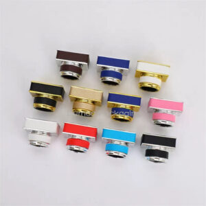 Leather+PP Cap For Perfume Glass Bottle With Custom Colors