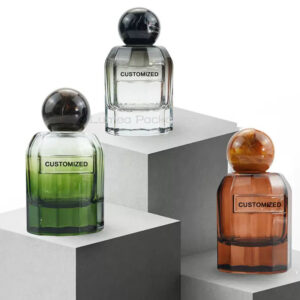 80ml Colors Gradient Perfume Glass Bottle With Custom Logo/Sprayer/Cap